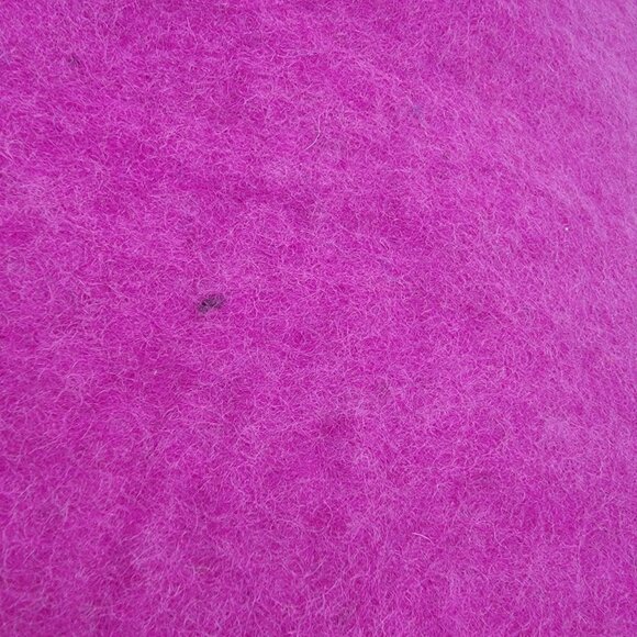 Wool Purse Handmade In Nepal 100% Wool Crossbody‎ Bag Bright Mauve W/ Flower - Picture 6 of 10